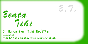 beata tihi business card